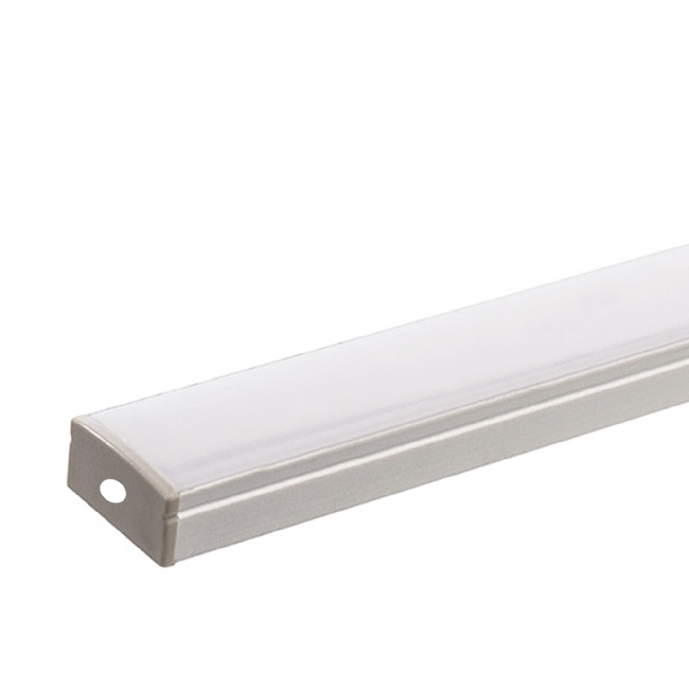 Profilo Alluminio Angolare Per Strisce Strip LED Barra Rigida Copertura Opaco 58267533 - Foto 7