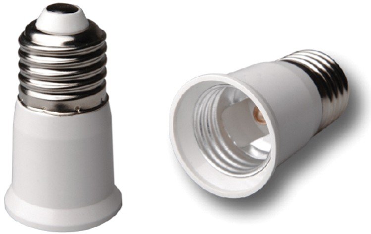 Confezione da 10 adattatori da E27 a G24 per base della lampada CE Rohs convertitore da E27 a GX24 Confezione da 10 adattatori da E27 a G24 per base della lampada CE Rohs convertitore da E27 a GX24