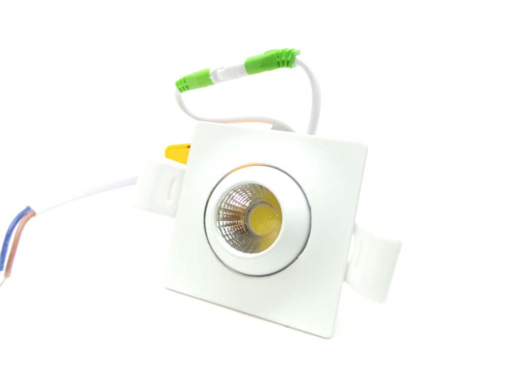 Plafoniera Led Quadrata 30x30 : I w faretti led e ghiere mini faretto quadrato cob