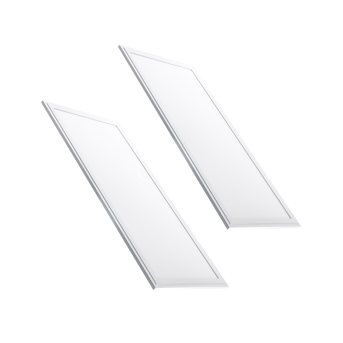 Due Pannelli led 60x30cm 36W 220v bordo Bianco 2,3cm driver incluso M6 2pz