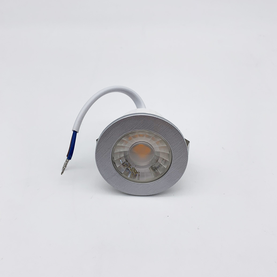 Fi64-3W - Faretti led Incasso - - Mini Faretto LED 3W 220v ad Incasso  Rotondo Bianco/Argento F.I.37-40mm