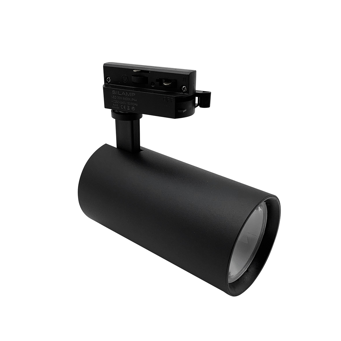 Faretto LED a Binario Monofase Nero orientabile 220v FB-41-30W