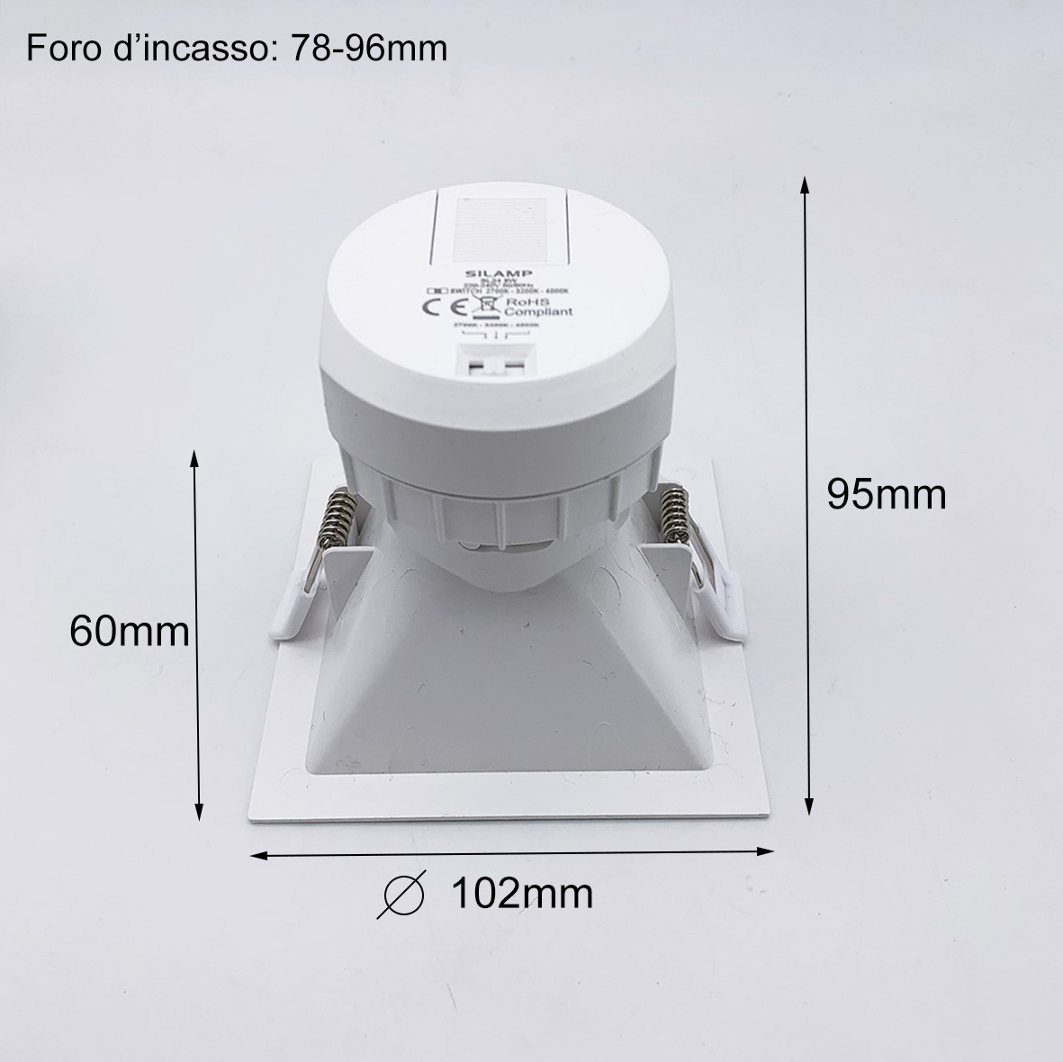 Faretti led incasso 60 mm