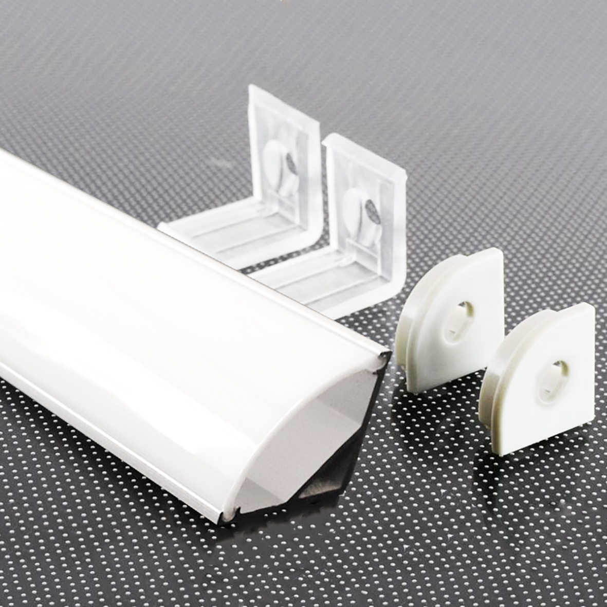 BARRA IN ALLUMINIO ANGOLARE PER STRIP LED TIPO C PROFILO S45