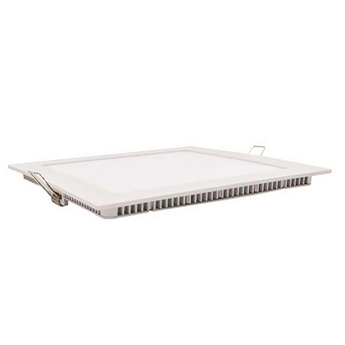 Faretto Led slim da incasso 24W Rotondo Cornice bianca Apertura