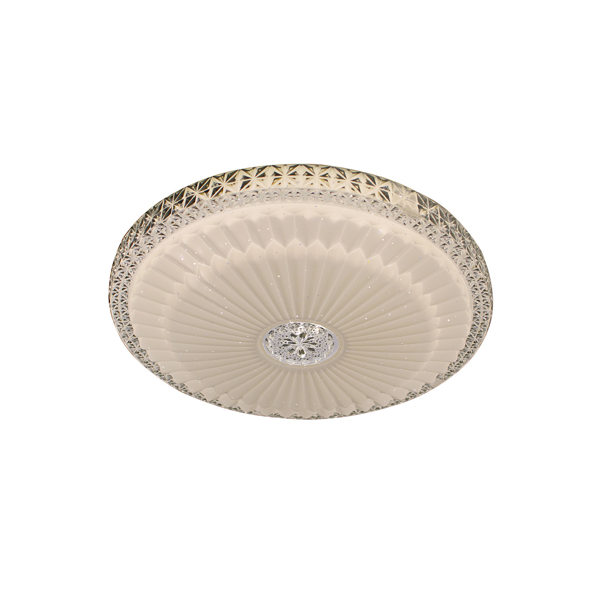 PLAFONIERA ROTONDA DESIGN 24W A LED LUCE EFFETTO STELLATO DIAMETRO 340 MM SILAMP