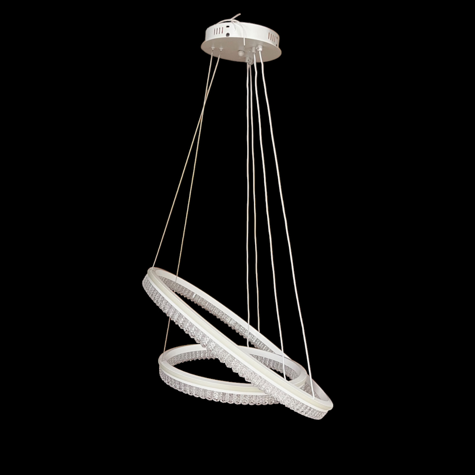 Modern suspension LED lamp chandelier 3 light colors to choose from LA1