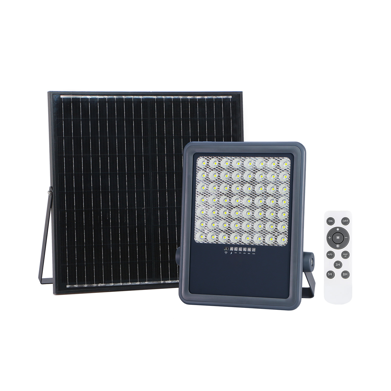 Faretto Proiettore LED a Energia Solare 300W IP65 Dimmerabile con telecomando