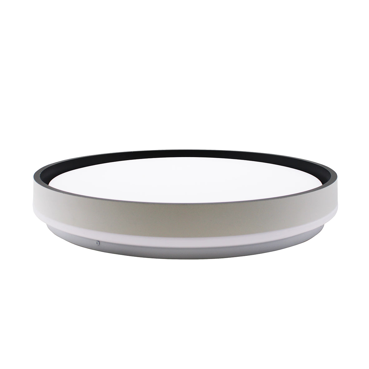 Plafoniera LED a Soffitto 80W Rotonda Bordo Nero Switch 3000k-4200k-6400k