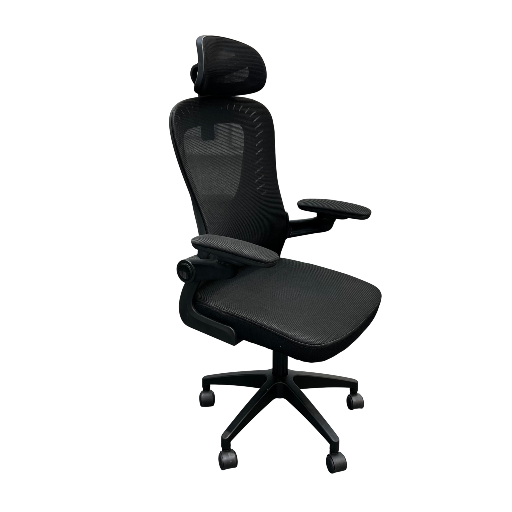 Sedia Ergonomica da Ufficio Scrivania con Altezza Regolabile Braccioli Nero