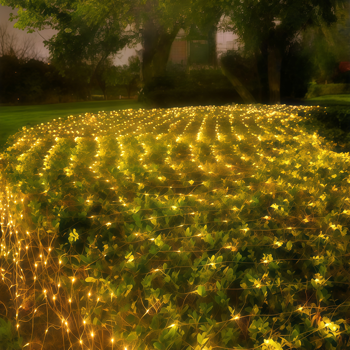 Ghirlanda LED 220V 3x2M Luci di Natale a rete 320led IP65 Luce Calda