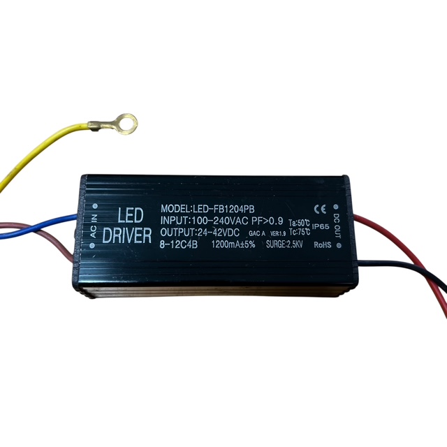 Driver LED a Corrente Costante 1100mA IP65 40W out 24 - 40 V DC alimentatore