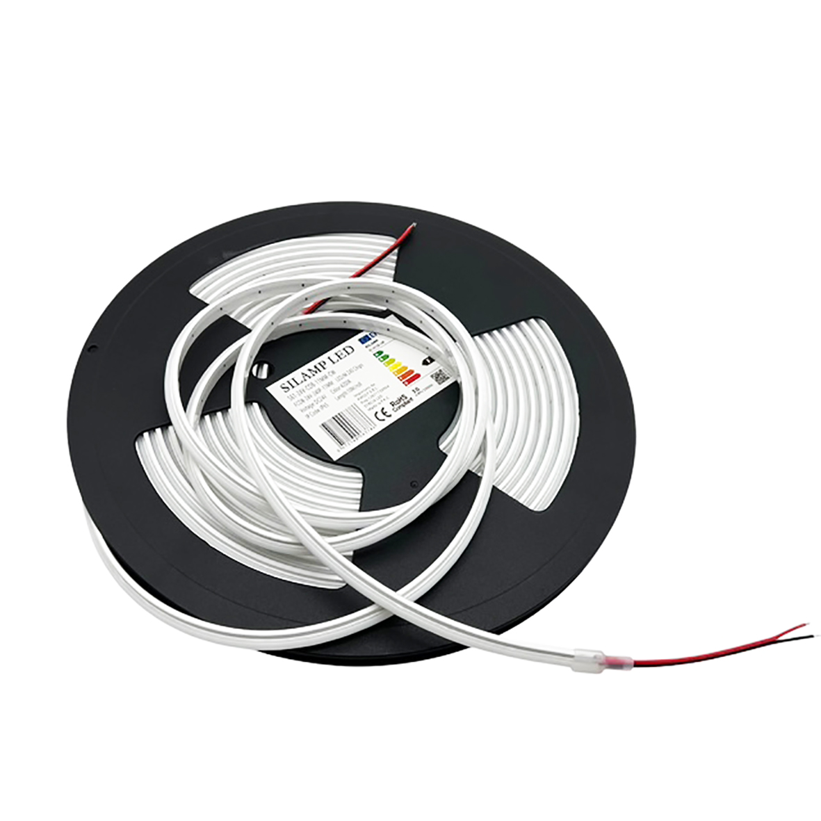 Bobine 10M Bande LED 24V 8W/M NÃ©on 60x70mm CoupÃ© Chaque 2.5CM S48-24V