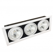 Portafaretto AR111 Orientable 3x20W con 3 Focos LED â Silamp