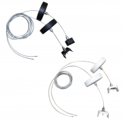 Steel Suspension Cables for Three-Phase LED Tracks Black/White KIT-CAVI