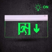 Signe de l'Urgence, le drapeau, la LED de 3W en Bas de signes E19-BAS