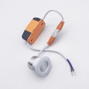 Mini Faretto 3w 220v COB LED a incasso Rotondo Bianco 37mm F.I.31-35mm