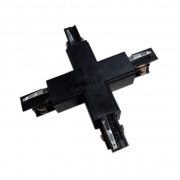 X Connector Three-Phase LED Track White/Black A24-TRI-X