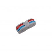 Connettore rapido universale 2 vie 2 poli 32A 400V IP20 bloccaggio a levette