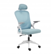 Silla ErgonÃ³mica de Oficina Turquesa con Altura Ajustable y Reposabrazos Abatibles